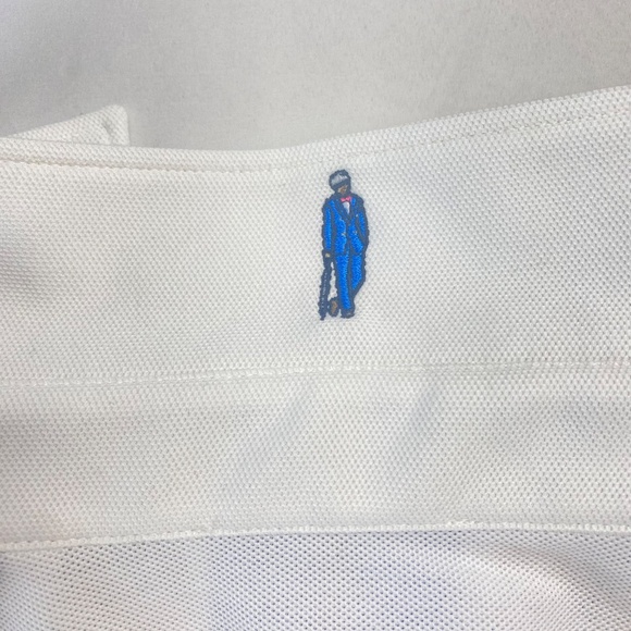 EDWARD ARMAH Set of Two Small  Milano Cotton Dress Polo Orange and White - Picture 7 of 7